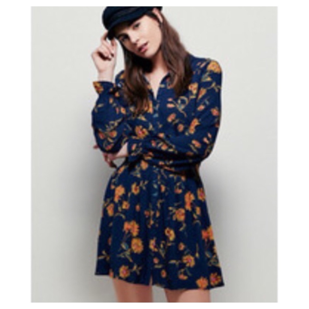 Free People Ruthie Printed Mini Dress